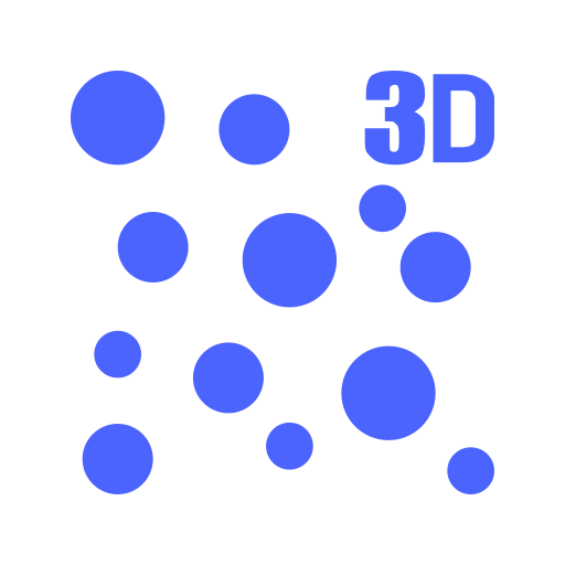 3D scatter diagram Icon