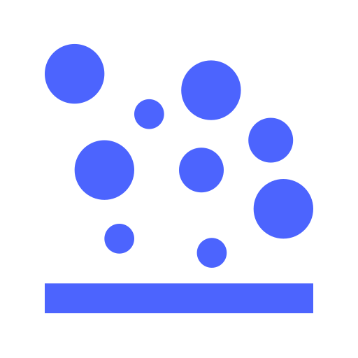 Grouping bubble chart Icon