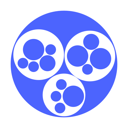 Nested bubble chart Icon