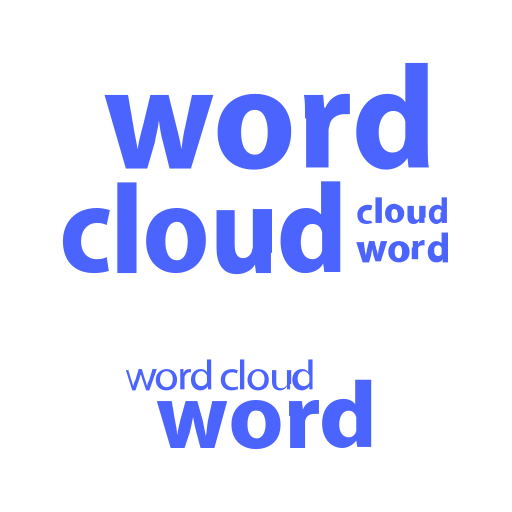 Word cloud picture Icon