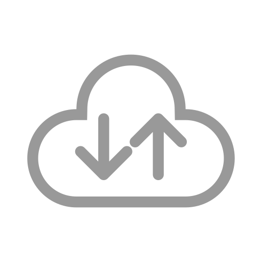 Cloud upload and download Icon