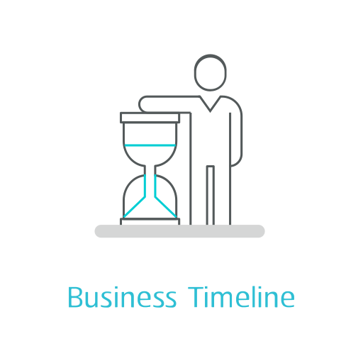 Business timeline Icon