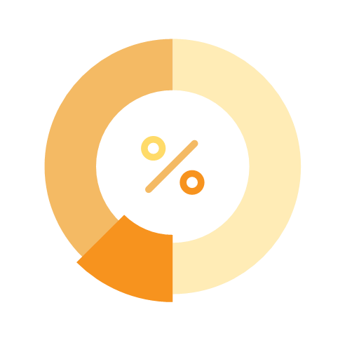 Proportional pie chart Icon
