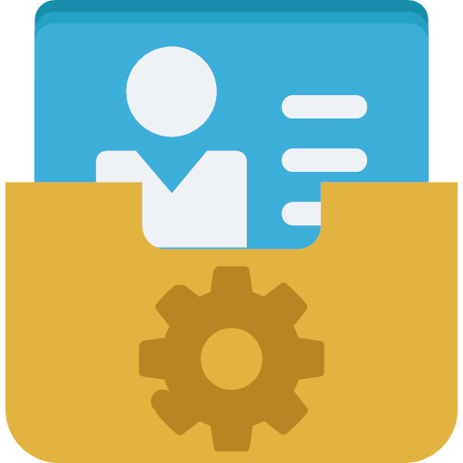 Leaving cloud? Employee information management Icon