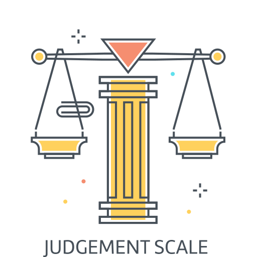 Judgement scale Icon
