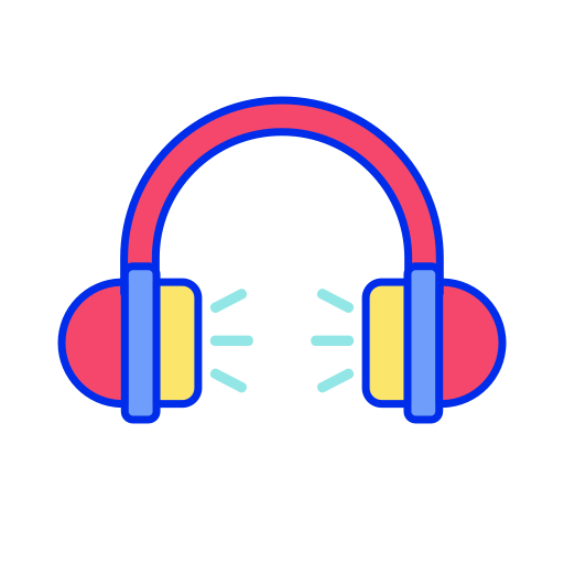 Linear earphone Icon