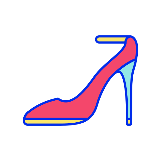Linear high heels Icon