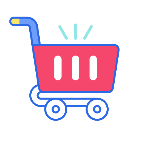 Linear shopping cart Icon