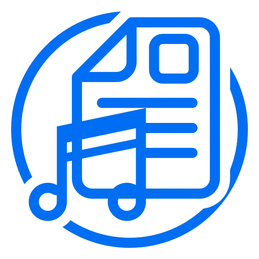Linear music file Icon