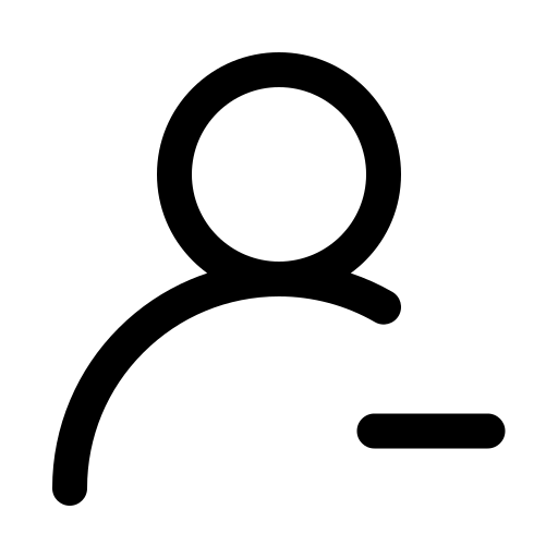 line-reduce user Icon