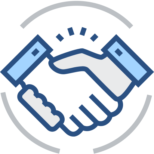 Handshake Icon - Download in Line Style