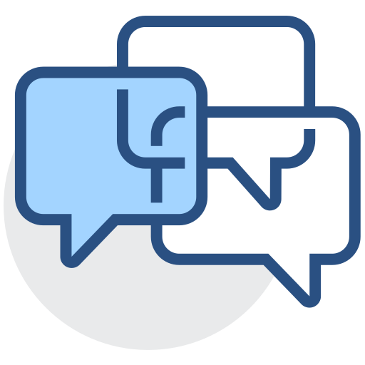 Multi person online chat, chat, group chat Icon