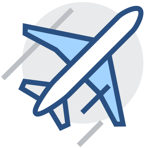 Plane, travel, travel, send Icon