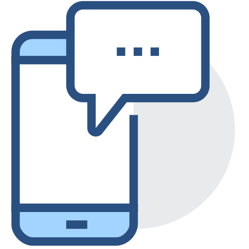 SMS, message, wechat message, mobile message Icon