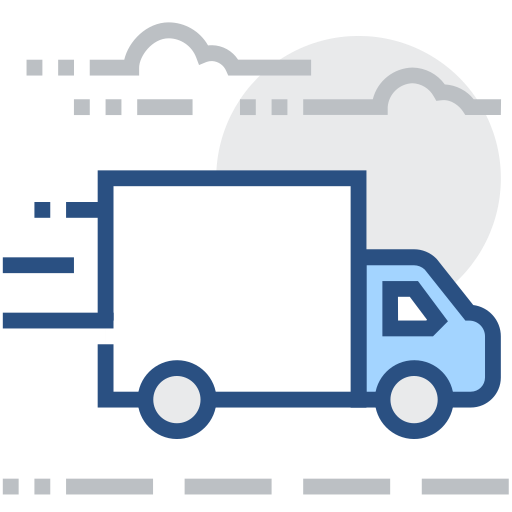 Truck, express delivery, distribution, logistics Vector Icons free download  in SVG, PNG Format