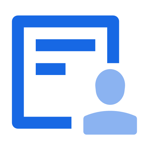 Employee self assessment process Icon