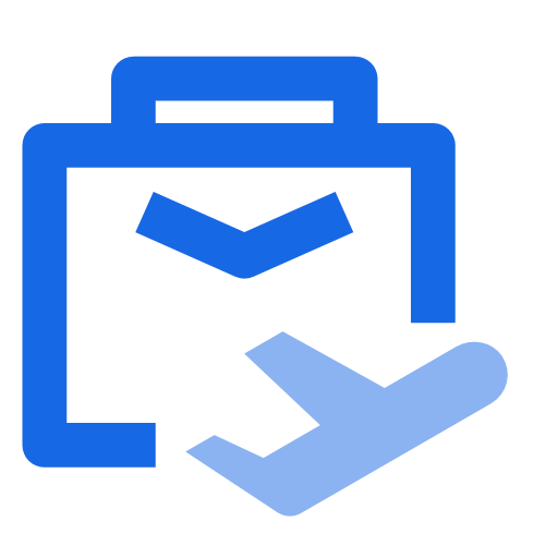 Travel application process (manufacturing delivery) Icon