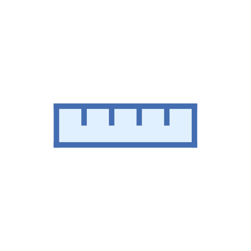 Horizontal ruler Icon