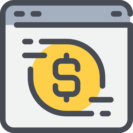 2-online payment - bank statement Icon