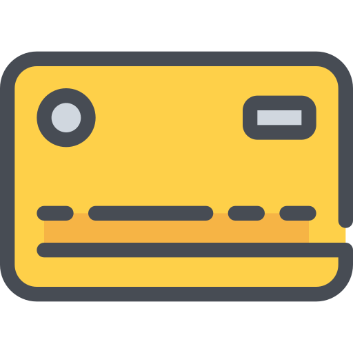 5-credit card - front of bank card Icon