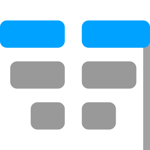 Icon bidirectional bar chart Icon