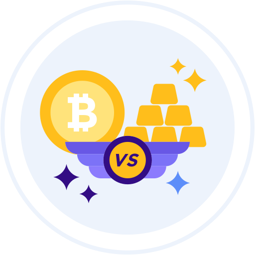 bitcoin-vs-gold Icon