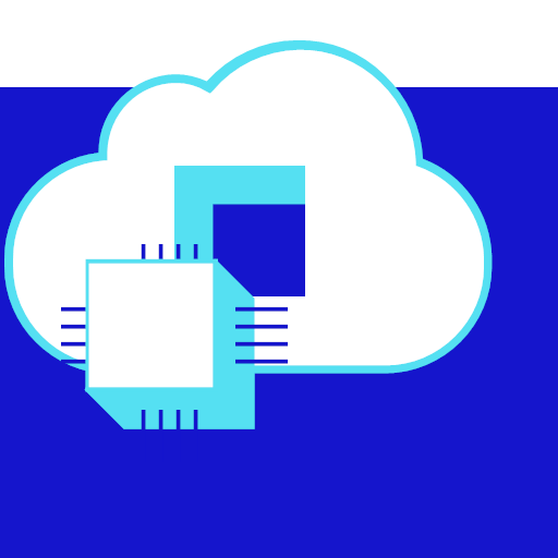 Cloud data storage Icon