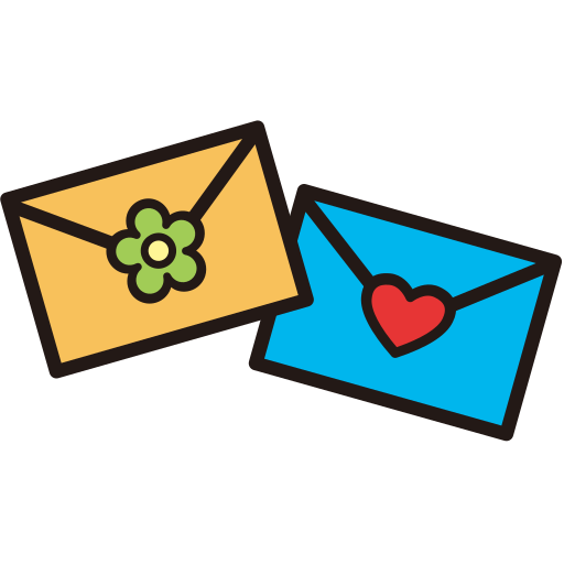Envelope letter mailbox flower envelope Icon