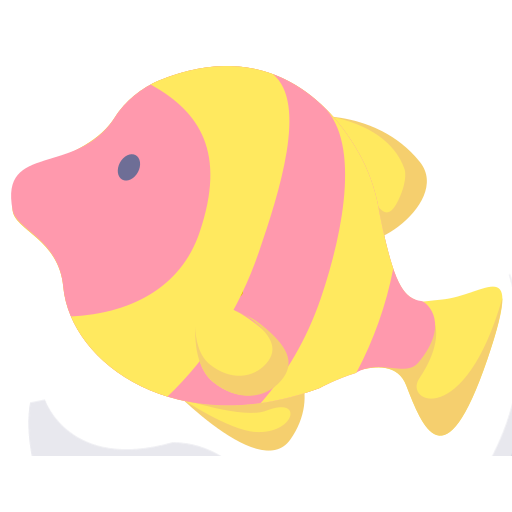 Fish, cartoon animals Icon