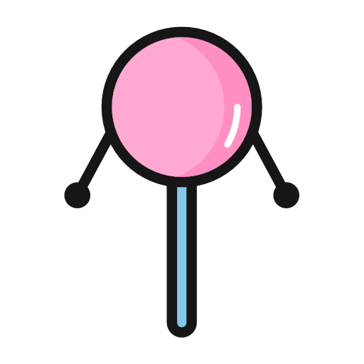 Drum-shaped rattle Icon