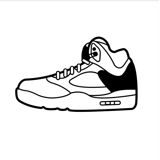 Basketball shoes aj-05 Vector Icons free download in SVG, PNG Format