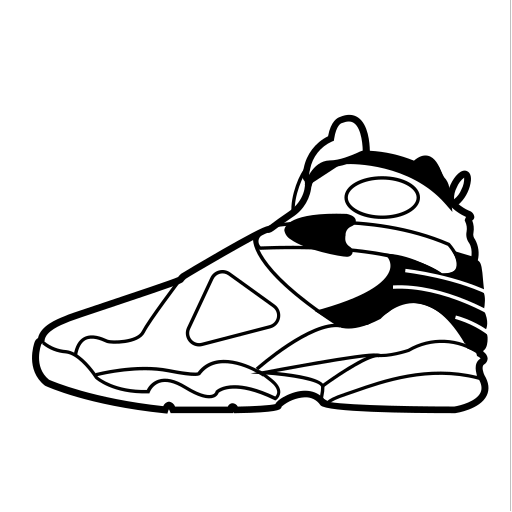 Basketball shoes aj-08 Vector Icons free download in SVG, PNG Format