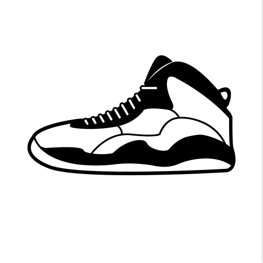 Basketball shoes aj-10 Vector Icons free download in SVG, PNG Format