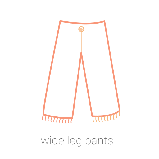 wide leg pants Icon