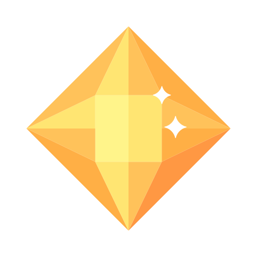 Faceted diamond crystal Icon