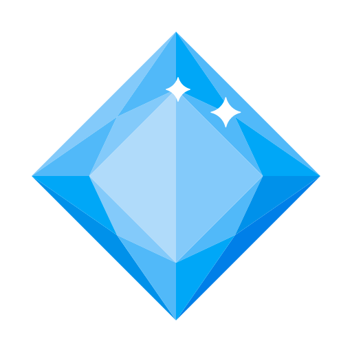 Faceted tetragonal diamond crystal Icon
