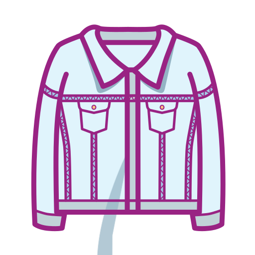 Girl's clothing - denim coat Icon
