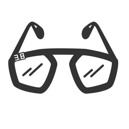 Glasses - Grey Icon