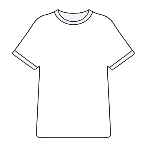 Round neck T-shirt Icon