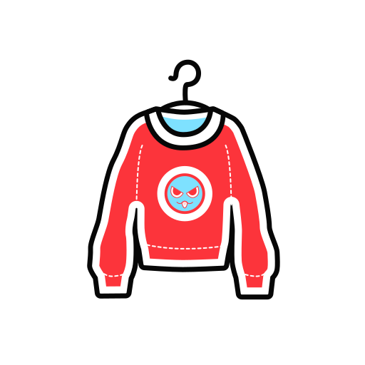 Round neck sweater Icon
