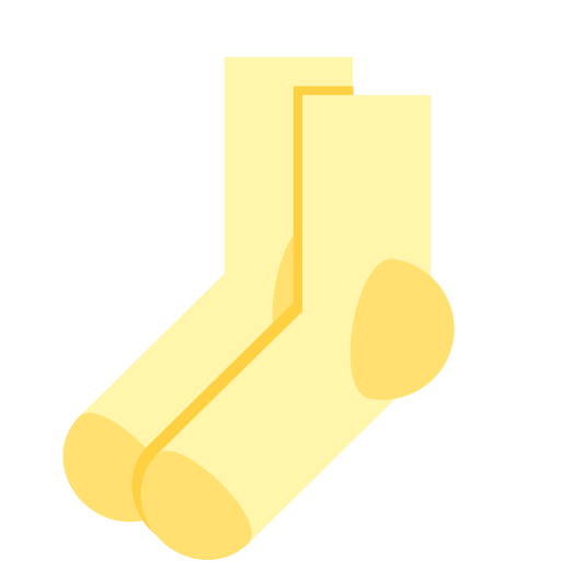 Clothing icon solid color version of socks Icon