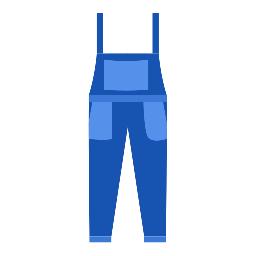 Clothing icon solid color version of "strap pants" Icon