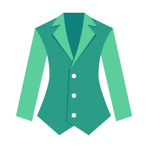 Garment icon solid color suit Icon