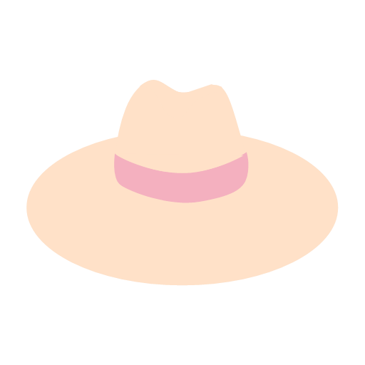 Wide eaves hat Icon