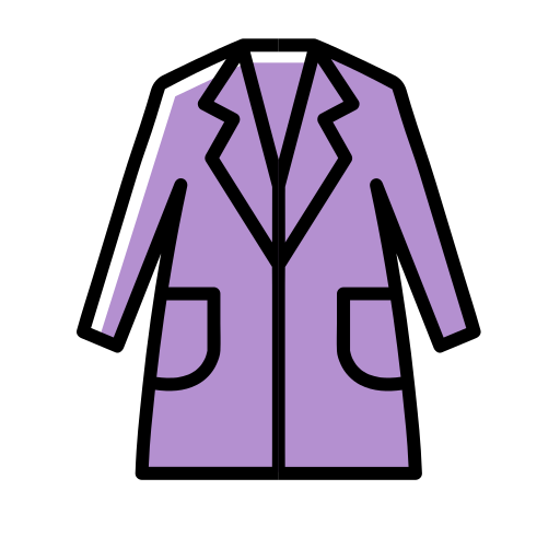 Suit collar coat Icon