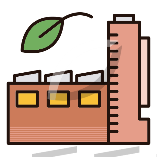 Green factory Icon