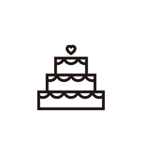 Line drawing cake Icon