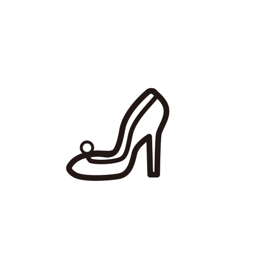 Line drawing high heels Icon