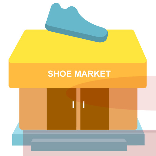 Shoe shop, shop, house Icon