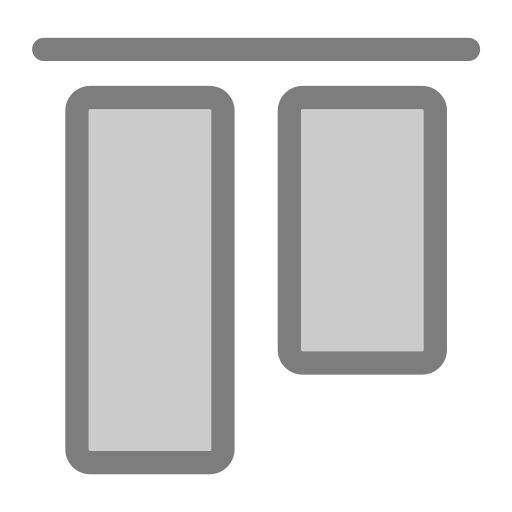Vertical top alignment Icon